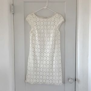 Max Studio white lace dress